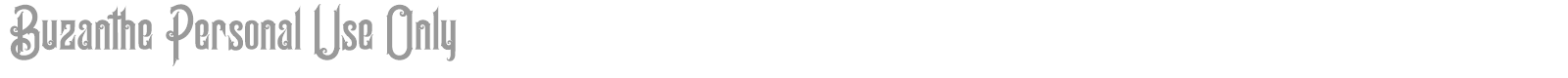 Buzanthe font preview